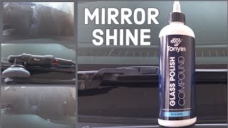 How To Car Glass Deep Scratches Removing  Tonyin Glass Polish Compound  Auto Car Expert [upl. by Ledarf613]