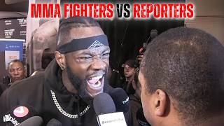 UFC Fighters vs MMA Reporters [upl. by Ymme327]