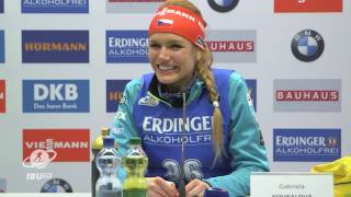 Hochfilzen2017 Womens Sprint Press Conference [upl. by Gavan]