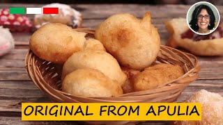 How to Make Pettole Fried Dough Balls from Apulia  Sweet and Savory versions [upl. by Fotinas]