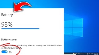 How to Enable Battery Saver amp Improved Performance on Windows 10 [upl. by Giess]