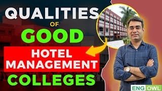 How to choose the best Hotel Managemnt College  NCHM JEE  Qualities of Hotel Management collges [upl. by Marka540]