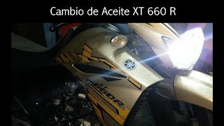 Como el Cambiar el Aceite y Filtro de Aceite  Yamaha XT 660r  XT 660 video completo [upl. by Odele]