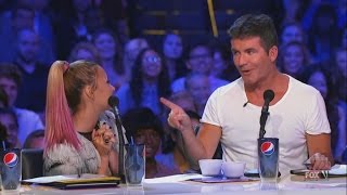 Demi Lovato and Simon Cowell  Funniest moments on The X factor  Season 2 16 LEGENDADO [upl. by Ocnarfnaig]