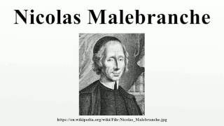 Nicolas Malebranche [upl. by Atel]