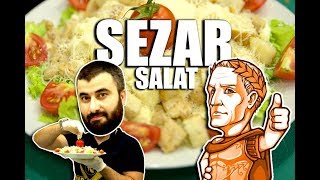 SEZAR SALATI HAZIRLANMASI  Özüm İlk dəfədi edirəm😎 [upl. by Enirolf959]