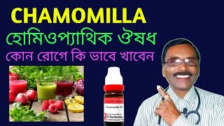 CHAMOMILLA homeopathic medicine কি রোগের জন্যে খাবেন  কারন লক্ষন ও চিকিৎসা  dr sp goswami [upl. by Rochella]