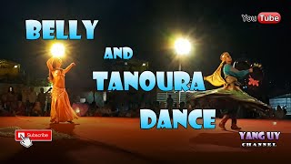 TANOURA AND BELLY DANCE IN DESSERT CAMP DUBAI  DESERT SAFARI  Shorts [upl. by Yessac]