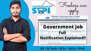 STPI  SOFTWARE TECHNOLOGY PARK OF INDIA  GOVERNMENT JOB 2022 [upl. by Avraham]