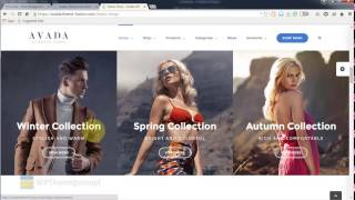 Avada classic shop theme  WordPress Theme [upl. by Jeraldine648]