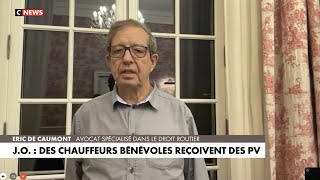 CNEWS  17102024  JO  des chauffeurs bénévoles reçoivent des PV [upl. by Peursem]