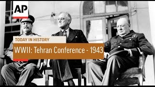 WWII Tehran Conference  1943  Today in History  28 Nov 16 [upl. by Eob]