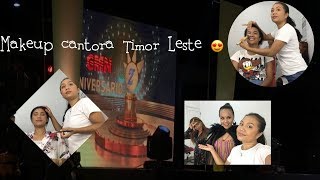 HOLA PARTE IHA ANIVERSARIO GMN TV makeup cantora Timor Leste   Vlog 2019 [upl. by Clem]