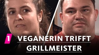 Veganerin trifft Grillmeister  1LIVE Ausgepackt  Folge 4 Vegan oder Fleisch [upl. by Assener]