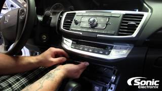 How To Remove Factory Stereo  2014 Honda Accord [upl. by Addy]