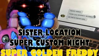 sl super custom night  super golden freddy hard mode victory [upl. by Hoffert772]