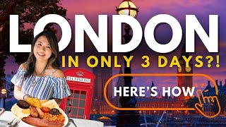 3 DAYS IN LONDON ITINERARY FOR FIRST TIMERS  How to Spend 72 Hours in London Efficiently [upl. by Eelam]