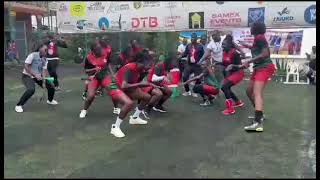 Kenya catchball ladies team fun time after Game AngukaNayoDance [upl. by Cirred756]