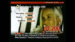 RingtoneKing Die Firma  Die Eine 2005 Commercial Germany Incomplete [upl. by Oiramd945]