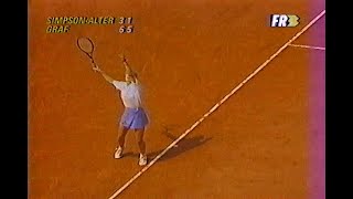 Steffi Graf vs Rene SimpsonAlter Roland Garros 1992 R1 [upl. by Bertilla]