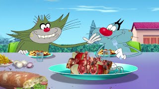 हिंदी Oggy and the Cockroaches 🥓🍗 FOOD ONLY 🥓🍗 Hindi Cartoons for Kids [upl. by New]