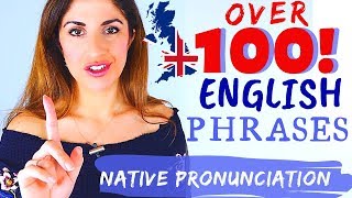 OVER 100 English Phrases for Conversation  Pronunciation and Vocabulary [upl. by Anitsim]