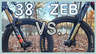 Fox 38 VS RockShox Zeb [upl. by Anahsar923]