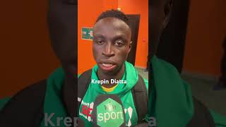 Krépin Diatta s’attend à des matchs difficiles [upl. by Yrreiht]