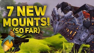 7 NEW Mounts in Patch 825 amp How To Get Them  WoW BfA 825 Mount Guide [upl. by Nyret]