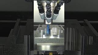 VMC machine working on aluminum diepattern piece cnc machining [upl. by Llenrod183]