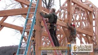 Wild Rose Timberworks Decorah Trout Hatchery Frame Raising [upl. by Retha667]