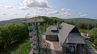 Szyndzielnia BielskoBiała dOMin drone flight 🕶✈🎥 [upl. by Gnut]