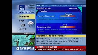 Weatherscan Emulation  1172024 Trementina  WinterStorm warning [upl. by Derinna233]