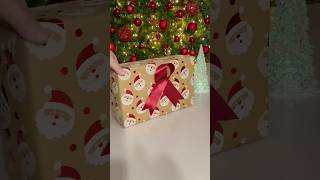 🎀✨🎶 Keep it SIMPLE easy wrapping with a ribbon 😍 christmas giftwrapping shorts [upl. by Adnolehs]