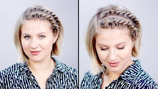 Hairstyle Of The Day SUPER EASY Rope Braid Twists Short Hairstyle  Milabu [upl. by Esenej709]