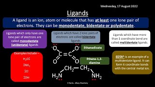 CIE Topic 28 Chemistry of Transition Elements REVISION [upl. by Heathcote]