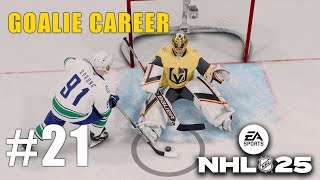 NHL 25  BE A PRO 21  NEW LINES  Goalie Gameplay [upl. by Rapp]