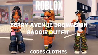 Roblox Berry Avenue Realistic Brownskin Baddie Outfit Codes Clothes Blush Fashion Doll [upl. by Nosmirc689]