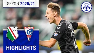 Legia Warszawa  Górnik Zabrze 13  SKRÓT  Ekstraklasa 202021  4 Kolejka [upl. by Llertal]