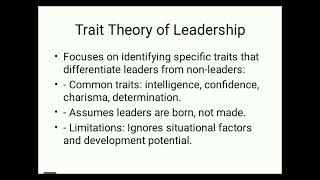 Comparing Trait Theory and Behavioural Theory of Leadership [upl. by Richmal122]