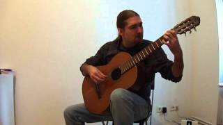 Lille Gruber  JS Bach  Allemande  Emoll Suite  Guitar [upl. by Atoel]