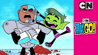 Food Fight  Teen Titans GO  cartoonnetworkuk [upl. by Llevra588]