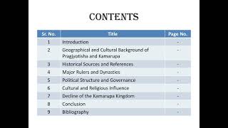 quotHistoricity Of Early Kingdoms Of Pragjyotisha And Kamarupaquot Project of History Class XII 202425 [upl. by Ynneb503]