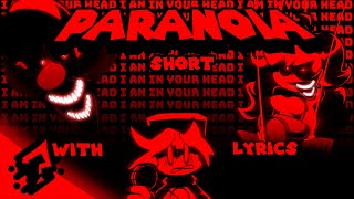 Paranoia WITH LYRICS  SHORT  FNF MARIOS MADNESS V2 [upl. by Eesak960]