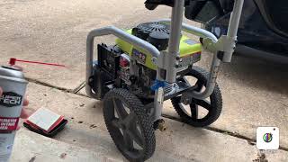 Ryobi 3300 psi Pressure Washer Idle Problem [upl. by Yeruoc]