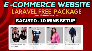 How to Create an ECommerce Website in Laravel in 10 Minutes with Bagisto [upl. by Miru]