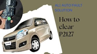 p2127 throttle pedal position sensor  how to clear p2127  video10  Ali auto fault solution [upl. by Maurili]