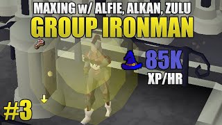 THE BEST EARLY MAGIC XP IN GROUP IRONMAN 3  ft Alkan Alfie and Zulu OSRS [upl. by Nahseez]