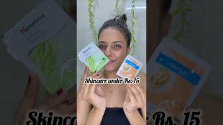 Skincare under Rs 15  skincare for teenager  weekly skincare routine shorts skincare [upl. by Anafetse]