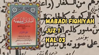 1 Mabadi Fiqhiyah Juz 1 hal 3 [upl. by Pirri868]